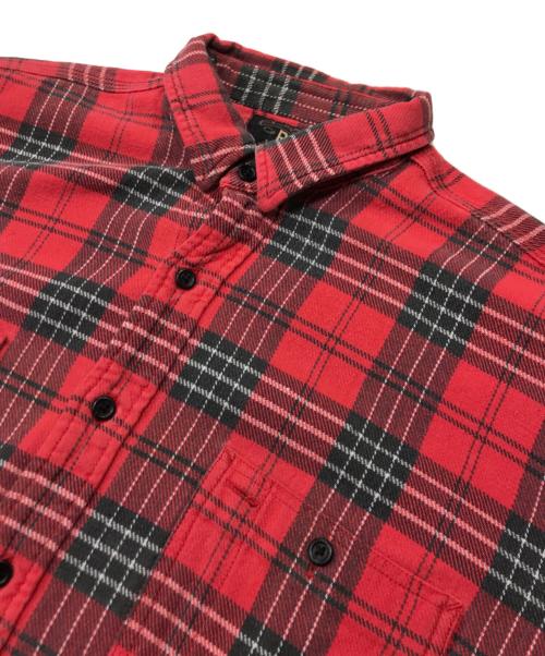 RRL RALPH LAUREN（ダブルアールエル ラルフローレン）RRL RALPH LAUREN (ダブルアールエル ラルフローレン) ネルシャツ レッド サイズ:XLの古着・服飾アイテム