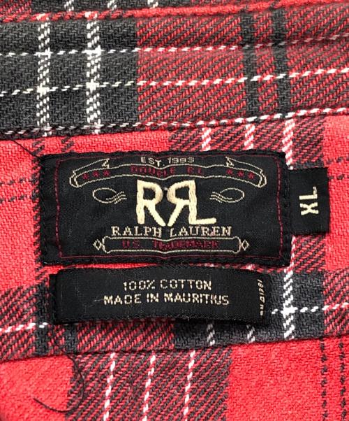 RRL RALPH LAUREN（ダブルアールエル ラルフローレン）RRL RALPH LAUREN (ダブルアールエル ラルフローレン) ネルシャツ レッド サイズ:XLの古着・服飾アイテム