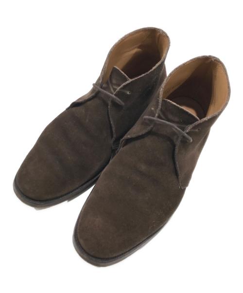 Crockett & Jones（クロケット＆ジョーンズ）Crockett & Jones (クロケット＆ジョーンズ) スウェードチャッカブーツ ブラウン サイズ:5 1/2Eの古着・服飾アイテム