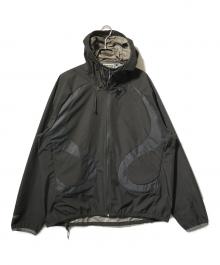 SOMEWHERE OUTSIDE HIKING COMPANY（サムウェア・アウトサイド・ハイキング・カンパニー）の古着「サーペントライン ウィンドブレーカー/ジップジャケット」｜ブラック