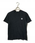 STONE ISLANDストーンアイランド）の古着「フロントロゴ半袖カットソー/ショートスリーブTシャツ」｜ネイビー