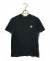 STONE ISLAND（ストーンアイランド）の古着「フロントロゴ半袖カットソー/ショートスリーブTシャツ」｜ネイビー
