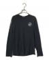 STONE ISLAND（ストーンアイランド）の古着「ロゴカットソー/ロングスリーブカットソー」｜ブラック