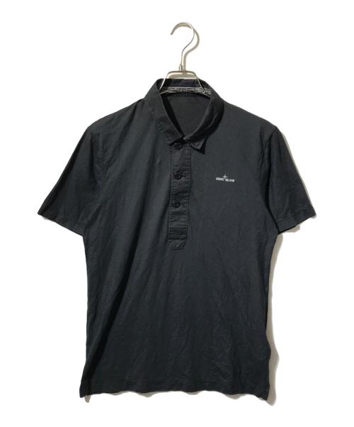 STONE ISLAND（ストーンアイランド）STONE ISLAND (ストーンアイランド) ポロシャツ ブラック サイズ:Mの古着・服飾アイテム