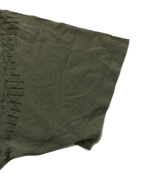 STONE ISLAND（ストーンアイランド）STONE ISLAND (ストーンアイランド) ビッグロゴカットソー/半袖Tシャツ カーキ サイズ:Sの古着・服飾アイテム