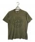 STONE ISLAND（ストーンアイランド）の古着「ビッグロゴカットソー/半袖Tシャツ」｜カーキ