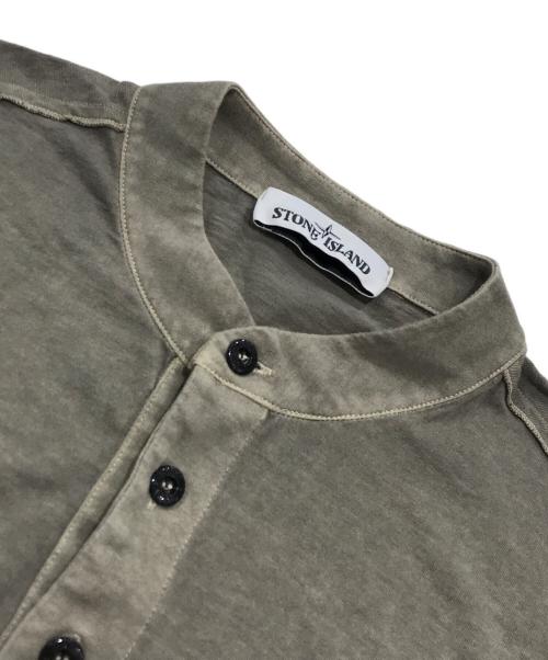 STONE ISLAND（ストーンアイランド）STONE ISLAND (ストーンアイランド) ポロシャツ ベージュ サイズ:Sの古着・服飾アイテム