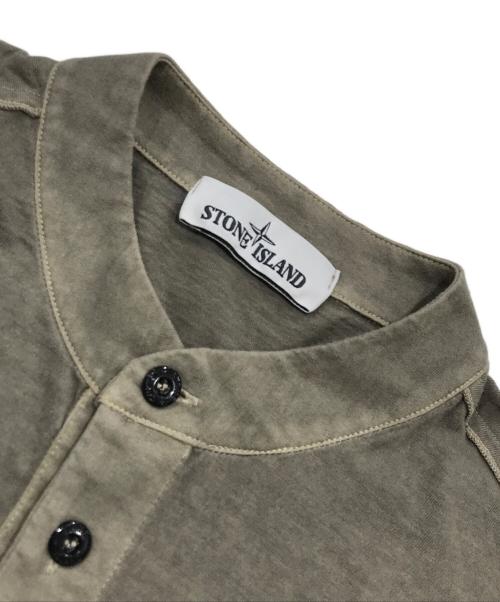 STONE ISLAND（ストーンアイランド）STONE ISLAND (ストーンアイランド) ポロシャツ ベージュ サイズ:Sの古着・服飾アイテム