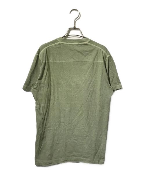 STONE ISLAND（ストーンアイランド）STONE ISLAND (ストーンアイランド) フロントロゴVネック半袖カットソー グリーン サイズ:Sの古着・服飾アイテム