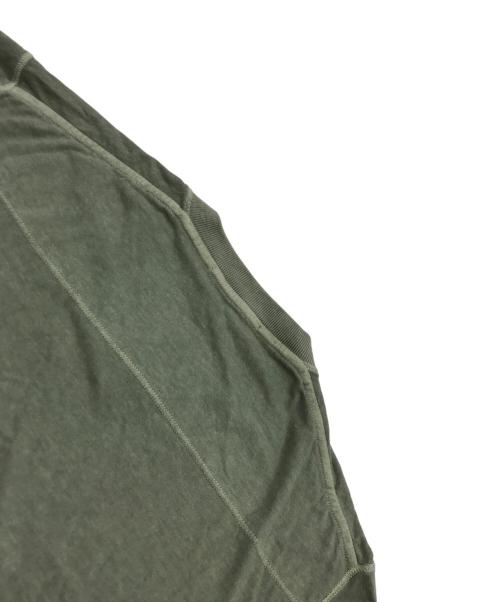 STONE ISLAND（ストーンアイランド）STONE ISLAND (ストーンアイランド) フロントロゴVネック半袖カットソー グリーン サイズ:Sの古着・服飾アイテム