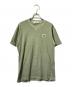 STONE ISLAND（ストーンアイランド）の古着「フロントロゴVネック半袖カットソー」｜グリーン