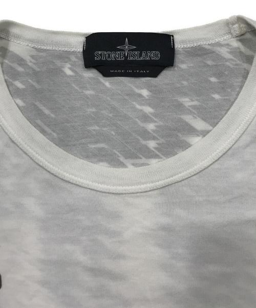 STONE ISLAND（ストーンアイランド）STONE ISLAND (ストーンアイランド) ポケットTシャツ/Tシャツ ホワイト サイズ:Sの古着・服飾アイテム