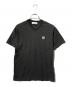 STONE ISLAND（ストーンアイランド）の古着「フロントロゴVネック半袖カットソー/Tシャツ」｜グレー