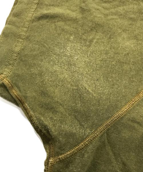 STONE ISLAND（ストーンアイランド）STONE ISLAND (ストーンアイランド) フロントロゴVネック半袖カットソー/ショートスリーブTシャツ カーキ サイズ:Sの古着・服飾アイテム