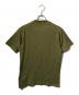 STONE ISLAND (ストーンアイランド) フロントロゴVネック半袖カットソー/ショートスリーブTシャツ カーキ サイズ:S：8000円