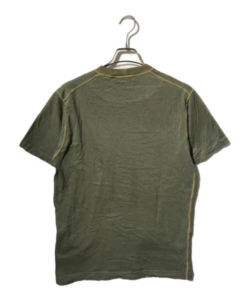 STONE ISLAND（ストーンアイランド）STONE ISLAND (ストーンアイランド) フロントロゴ半袖カットソー/Ｔシャツ カーキ サイズ:Sの古着・服飾アイテム