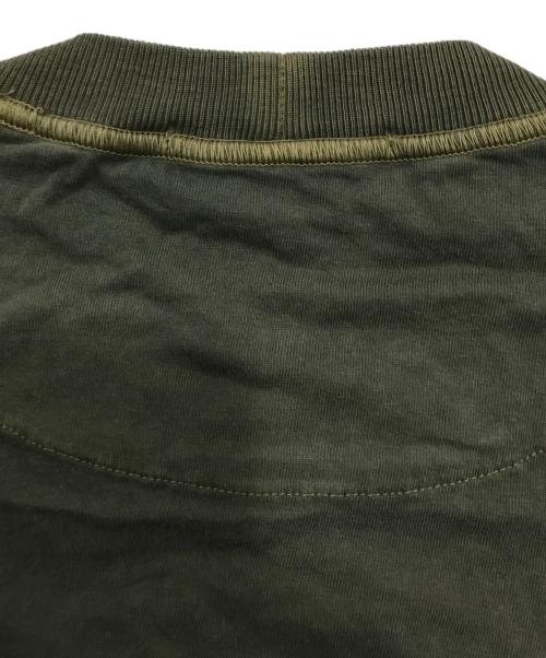 STONE ISLAND（ストーンアイランド）STONE ISLAND (ストーンアイランド) フロントロゴ半袖カットソー/Ｔシャツ カーキ サイズ:Sの古着・服飾アイテム