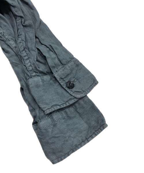 STONE ISLAND（ストーンアイランド）STONE ISLAND (ストーンアイランド) リネンシャツ/長袖リネンシャツ グレー サイズ:Sの古着・服飾アイテム