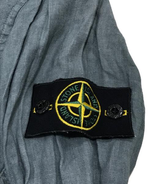 STONE ISLAND（ストーンアイランド）STONE ISLAND (ストーンアイランド) リネンシャツ/長袖リネンシャツ グレー サイズ:Sの古着・服飾アイテム