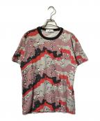 STONE ISLANDストーンアイランド）の古着「カモ柄Tシャツ/半袖カットソー」｜レッド×グレー