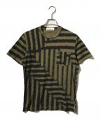 STONE ISLANDストーンアイランド）の古着「総柄ポケットＴシャツ/Tシャツ」｜カーキ