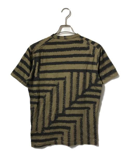 STONE ISLAND（ストーンアイランド）STONE ISLAND (ストーンアイランド) 総柄ポケットＴシャツ/Tシャツ カーキ サイズ:Sの古着・服飾アイテム