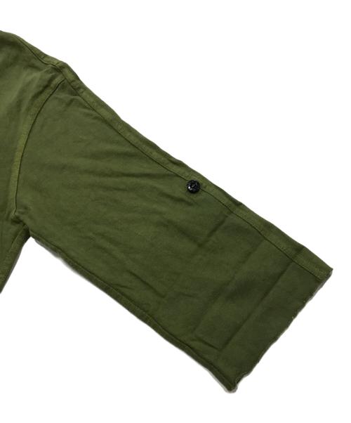 STONE ISLAND（ストーンアイランド）STONE ISLAND (ストーンアイランド) フロントロゴ半袖カットソー/Tシャツ カーキ サイズ:Sの古着・服飾アイテム