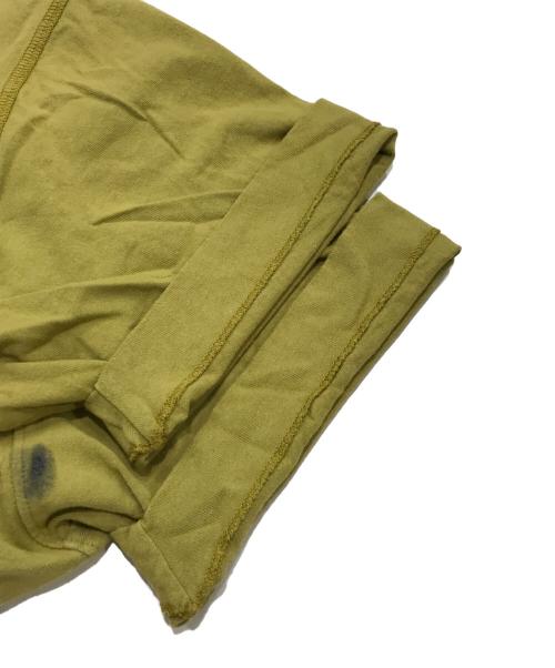 STONE ISLAND（ストーンアイランド）STONE ISLAND (ストーンアイランド) ビッグロゴ半袖カットソー イエロー サイズ:Sの古着・服飾アイテム