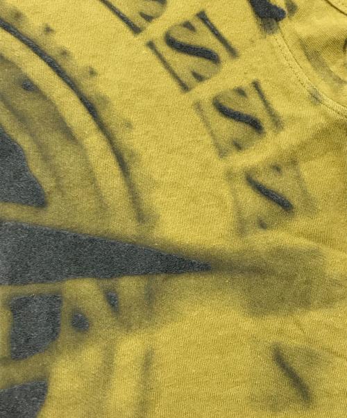 STONE ISLAND（ストーンアイランド）STONE ISLAND (ストーンアイランド) ビッグロゴ半袖カットソー イエロー サイズ:Sの古着・服飾アイテム
