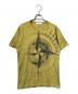 STONE ISLAND（ストーンアイランド）の古着「ビッグロゴ半袖カットソー」｜イエロー