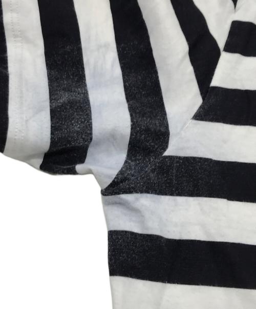 STONE ISLAND（ストーンアイランド）STONE ISLAND (ストーンアイランド) ボーダーTシャツ ホワイト×ブラック サイズ:Sの古着・服飾アイテム
