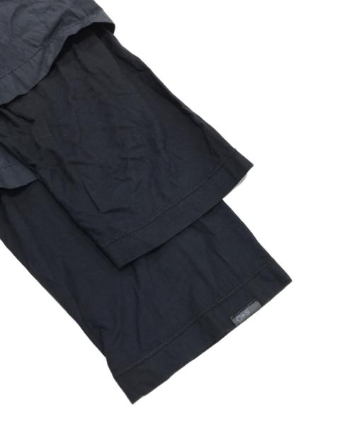 STONE ISLAND（ストーンアイランド）STONE ISLAND (ストーンアイランド) レイヤード比翼シャツ ブラック サイズ:Sの古着・服飾アイテム