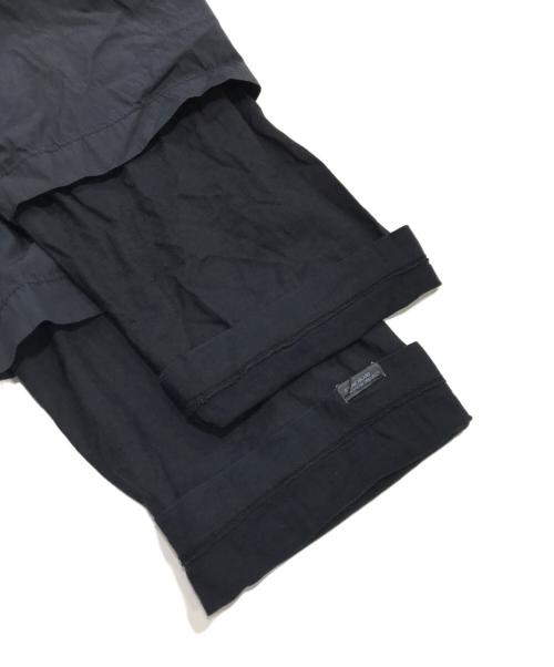 STONE ISLAND（ストーンアイランド）STONE ISLAND (ストーンアイランド) レイヤード比翼シャツ ブラック サイズ:Sの古着・服飾アイテム