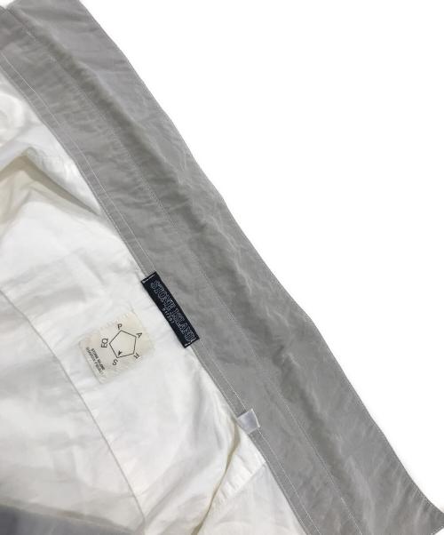 STONE ISLAND（ストーンアイランド）STONE ISLAND (ストーンアイランド) レイヤード比翼シャツ ホワイト サイズ:Sの古着・服飾アイテム