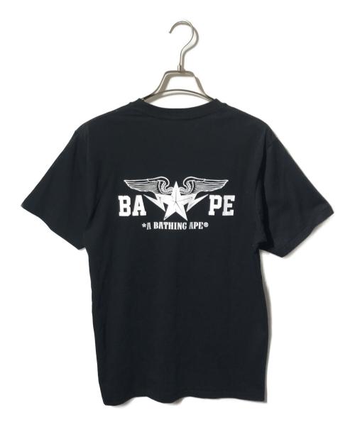 BAPE BY A BATHING APE（ベイプバイアベイシングエイプ）BAPE BY A BATHING APE (ベイプバイアベイシングエイプ) プリントTシャツ ブラック サイズ:Ｍの古着・服飾アイテム