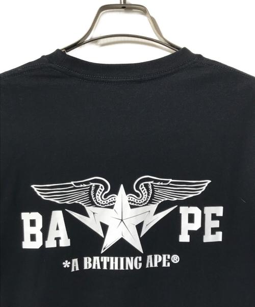 BAPE BY A BATHING APE（ベイプバイアベイシングエイプ）BAPE BY A BATHING APE (ベイプバイアベイシングエイプ) プリントTシャツ ブラック サイズ:Ｍの古着・服飾アイテム