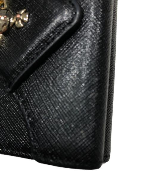Vivienne Westwood（ヴィヴィアンウエストウッド）Vivienne Westwood (ヴィヴィアンウエストウッド) 3つ折り財布 ブラックの古着・服飾アイテム