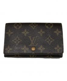 LOUIS VUITTON（ルイ ヴィトン）の古着「2つ折り財布/ポルトモネ・ビエ・トレゾール」｜ブラウン