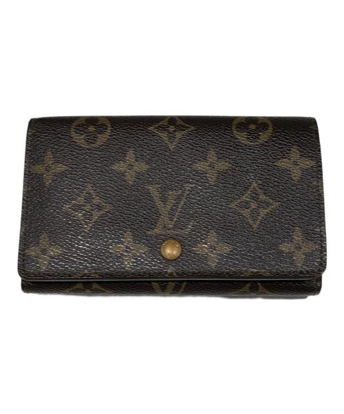 LOUIS VUITTON（ルイ ヴィトン）LOUIS VUITTON (ルイ ヴィトン) 2つ折り財布/ポルトモネ・ビエ・トレゾール ブラウンの古着・服飾アイテム