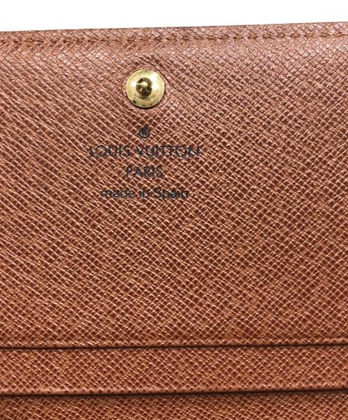LOUIS VUITTON（ルイ ヴィトン）LOUIS VUITTON (ルイ ヴィトン) 2つ折り財布/ポルトモネ・ビエ・トレゾール ブラウンの古着・服飾アイテム
