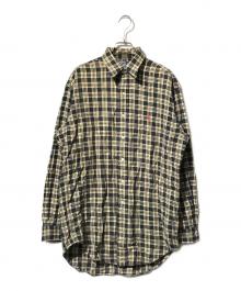 POLO RALPH LAUREN（ポロ・ラルフローレン）の古着「ネルシャツ」｜ベージュ×ブラック