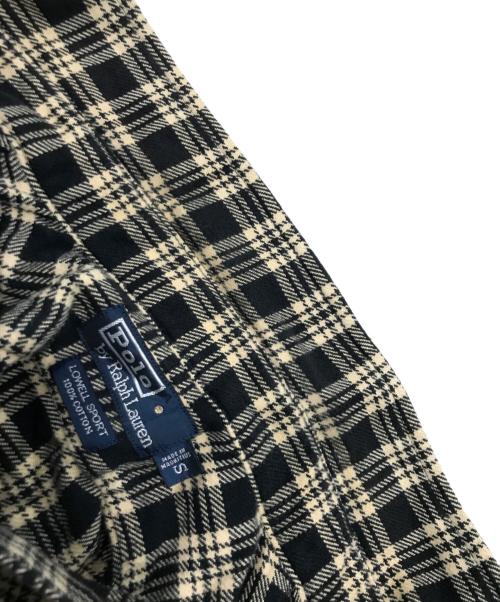 POLO RALPH LAUREN（ポロ・ラルフローレン）POLO RALPH LAUREN (ポロ・ラルフローレン) ネルシャツ ベージュ×ブラック サイズ:Sの古着・服飾アイテム