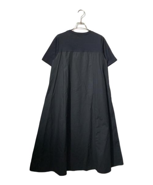 BEARDSLEY（ビアズリー）BEARDSLEY (ビアズリー) カットコンビフレアワンピース/半袖ワンピース ブラック サイズ:Fの古着・服飾アイテム