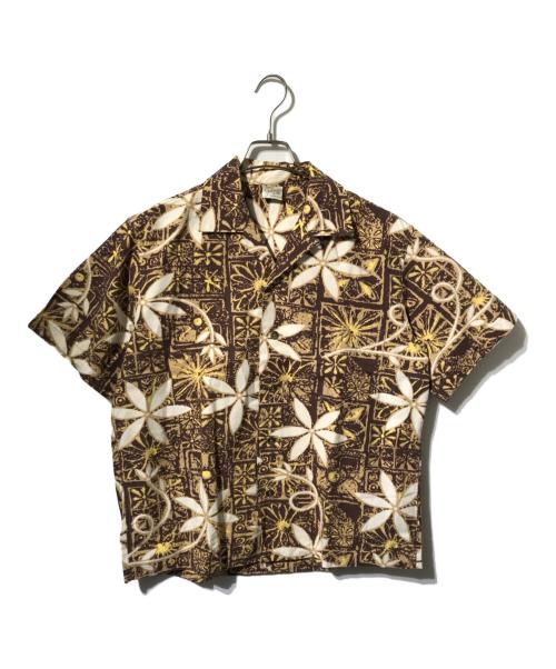 Sun Surf（サンサーフ）Sun Surf (サンサーフ) shaheen's of honolulu/アロハシャツ/オープンカラーシャツ ブラウン サイズ:Ｍの古着・服飾アイテム