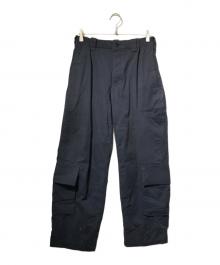 Yohji Yamamoto pour homme（ヨウジヤマモト プールオム）の古着「ボタンフライカーゴパンツ」｜ネイビー