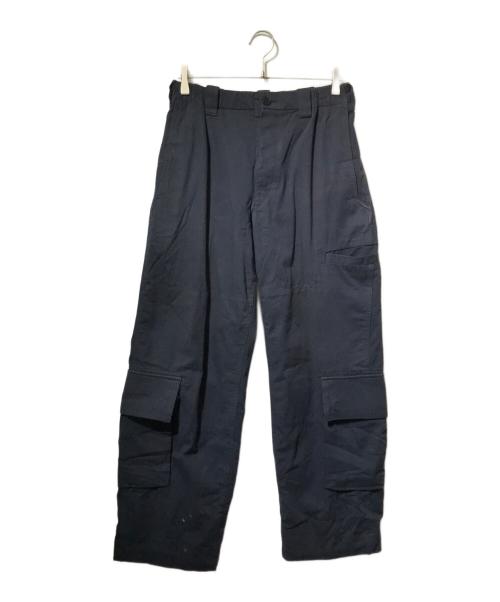 Yohji Yamamoto pour homme（ヨウジヤマモト プールオム）Yohji Yamamoto pour homme (ヨウジヤマモト プールオム) ボタンフライカーゴパンツ ネイビー サイズ:2の古着・服飾アイテム