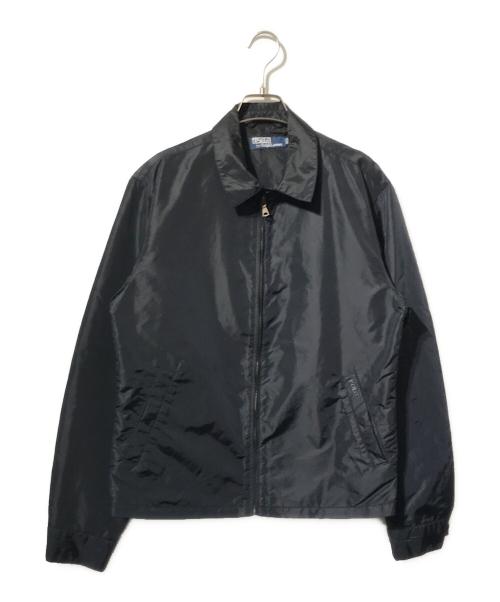 POLO RALPH LAUREN（ポロ・ラルフローレン）POLO RALPH LAUREN (ポロ・ラルフローレン) ナイロンスイングトップ ブラック サイズ:Mの古着・服飾アイテム