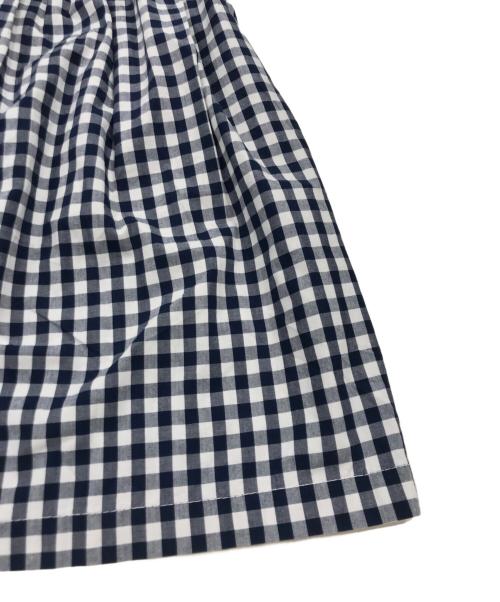 tricot COMME des GARCONS（トリココムデギャルソン）tricot COMME des GARCONS (トリココムデギャルソン) 丸襟ギンガムチェックシャツワンピース ブルー×ホワイト サイズ:Sの古着・服飾アイテム