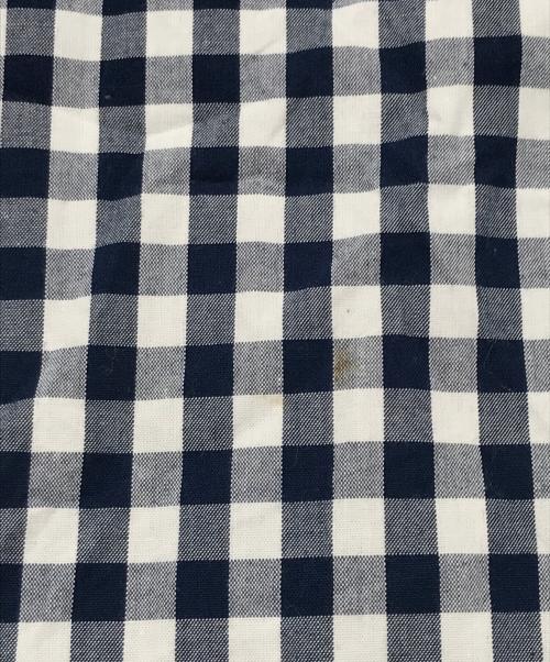 tricot COMME des GARCONS（トリココムデギャルソン）tricot COMME des GARCONS (トリココムデギャルソン) 丸襟ギンガムチェックシャツワンピース ブルー×ホワイト サイズ:Sの古着・服飾アイテム