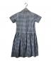 tricot COMME des GARCONS (トリココムデギャルソン) 丸襟ギンガムチェックシャツワンピース ブルー×ホワイト サイズ:S：18000円